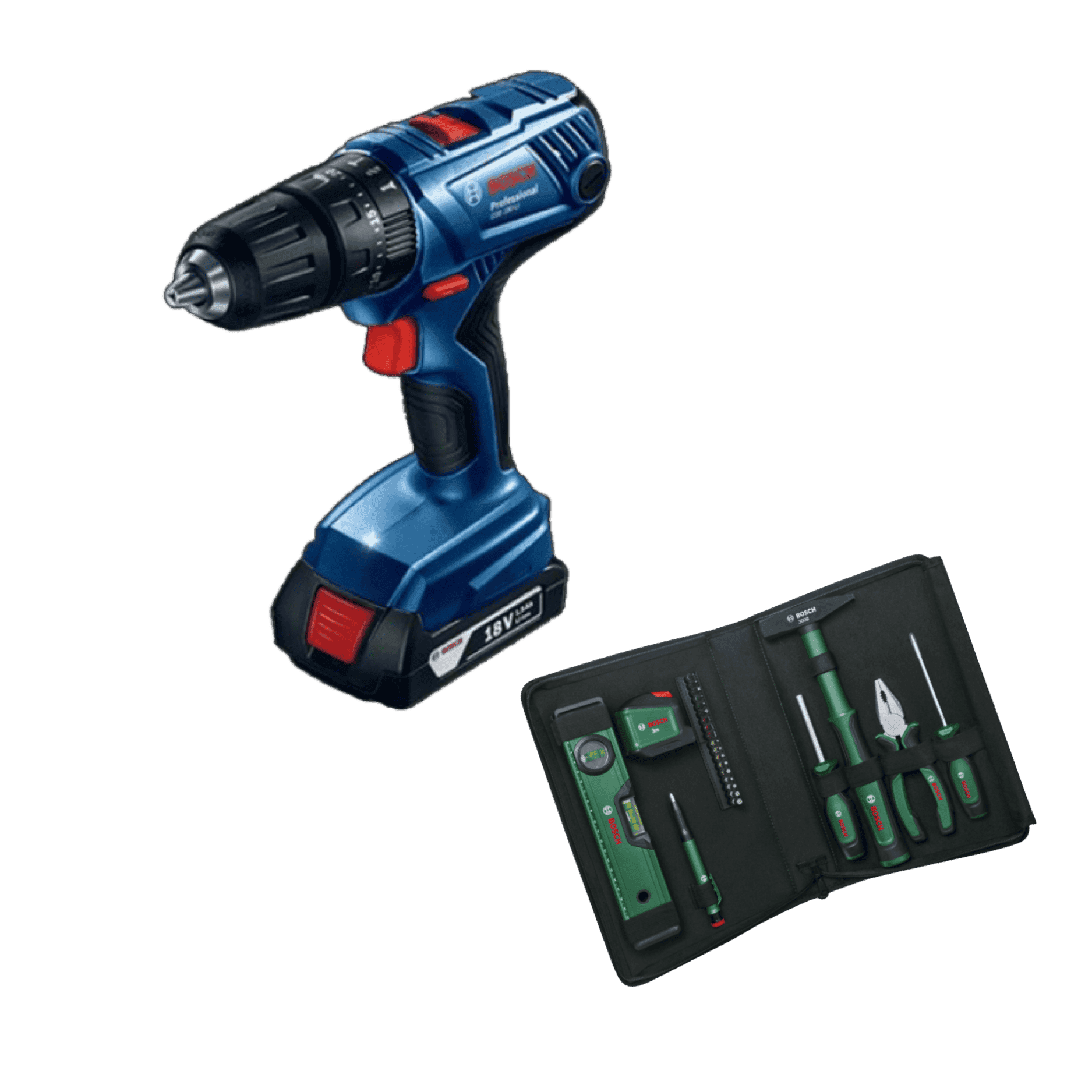 Perceuse visseuse et boite à outils BOSCH