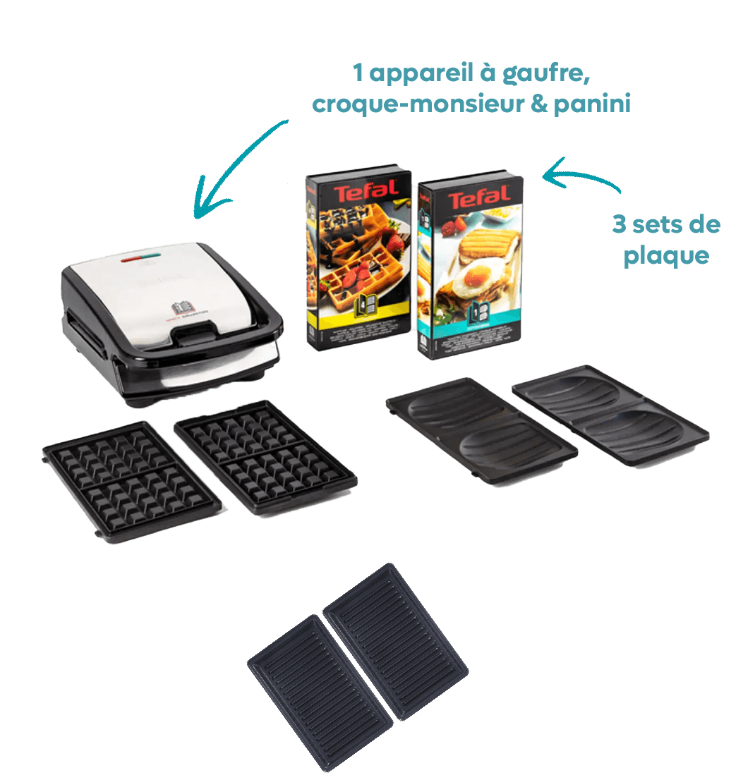 Appareil à gaufres - croques - paninis TEFAL, photo 2 sur 2