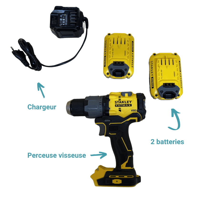 Perceuse-visseuse et outils Stanley, photo 6 sur 7