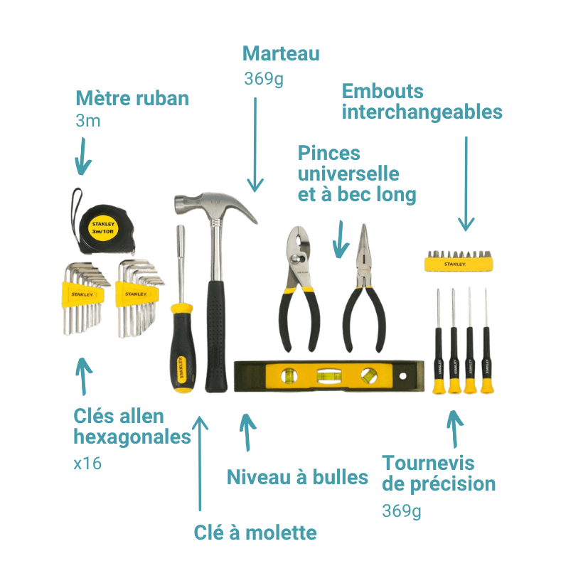 Perceuse-visseuse et outils Stanley, photo 7 sur 7