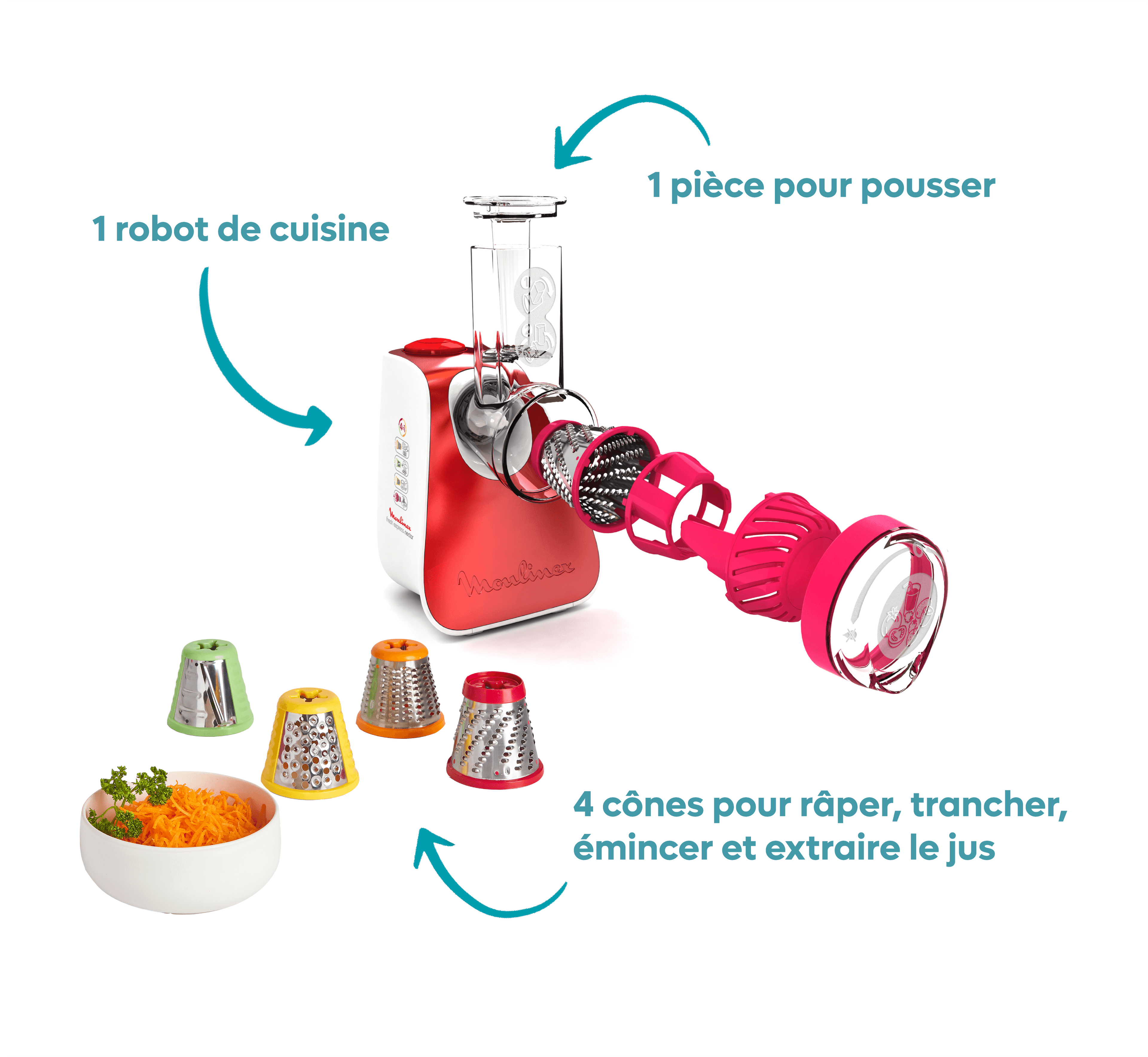 Robot de cuisine Moulinex, photo 4 sur 4