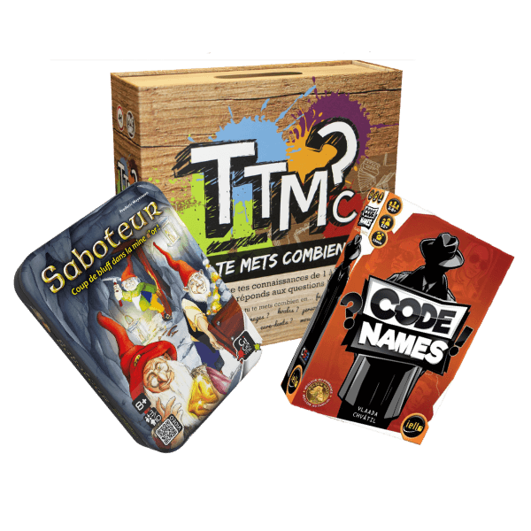 Jeux de société : TTMC ?, Saboteur et Code Names Kit Jeux, photo 2 sur 2