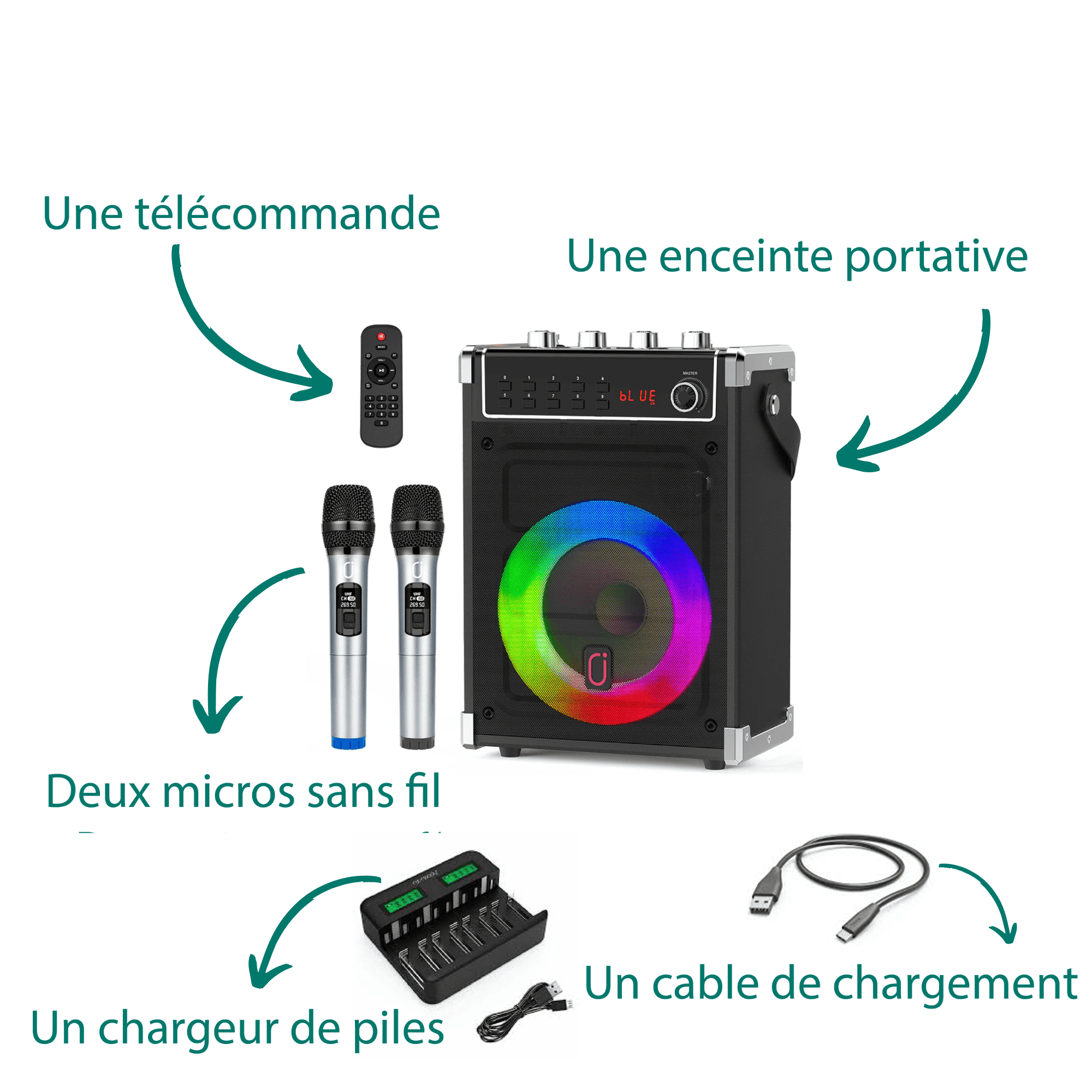 Enceinte & karaoké JYX, photo 5 sur 5